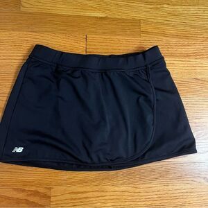 New Balance Black Tennis Skirt Built In Shorts